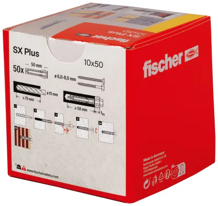 Fischer Kołek Rozporowy SX Plus 10x50 (50 szt.) 568010
