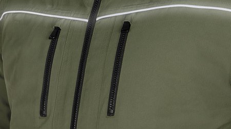 Kurtka ocieplana z kapturem OUTDOOR, zielona, rozmiar XXL