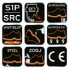 Trzewiki spawalnicze S1P SRC, skórzane, rozmiar 43