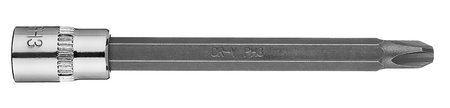 Końcówka wkrętakowa PH3 na nasadce 1/4", długa, 87 mm