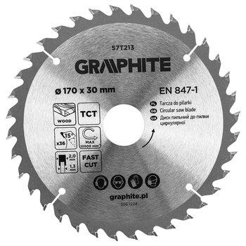 Tarcza do pilarki, widiowa, 170 x 30 mm, 36 zębów