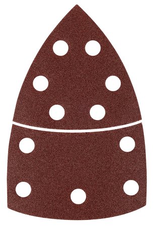 Papiery ścierne na rzep, żelazko 102 x 152 mm, P100, 5 szt., z 11 otworami
