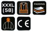 Bluza dziana, ocieplana z kapturem, rozmiar  XXXL
