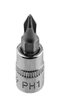 Końcówka wkrętakowa PH1 na nasadce 1/4", krótka, 37 mm