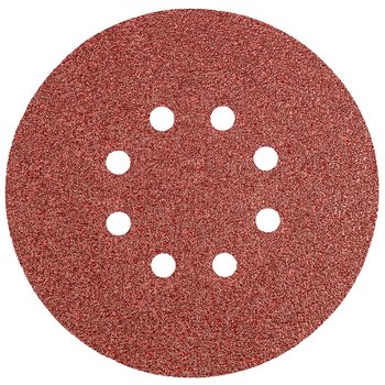 Krążki ścierne 150 mm, K40, 5 szt., z 8 otworami
