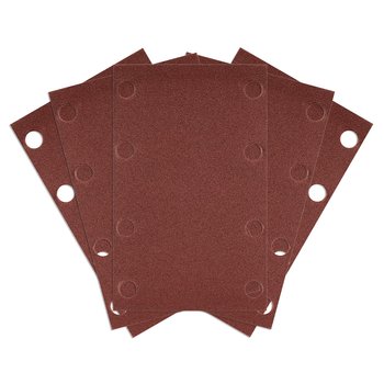 Papier ścierny prostokątny 8 otworów 130 x 80 mm P240 do 04-623, 5 szt.