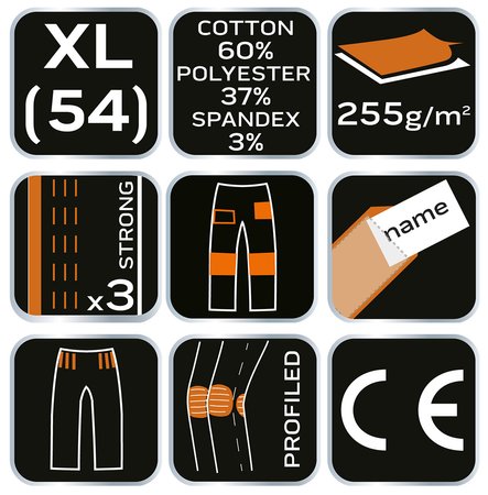 Spodnie robocze Camo URBAN, rozmiar XL