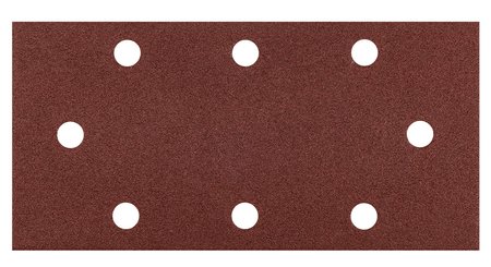Papiery ścierne na rzep 93 x 185 mm, P180, 5 szt., z 8 otworami
