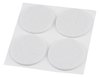 Podkładki filcowe okrągłe samoprzylepne, białe 40 mm, 4 szt.