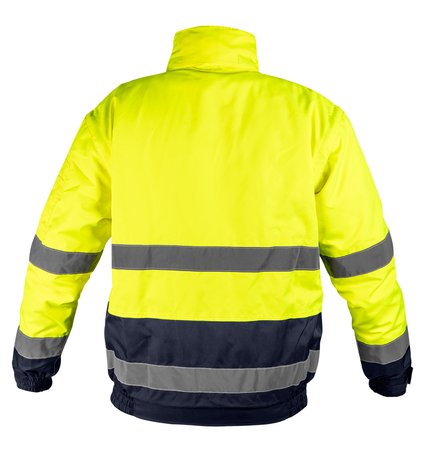 Kurtka robocza ostrzegawcza 3w1, ocieplana, żółto-granatowa, rozmiar XXL