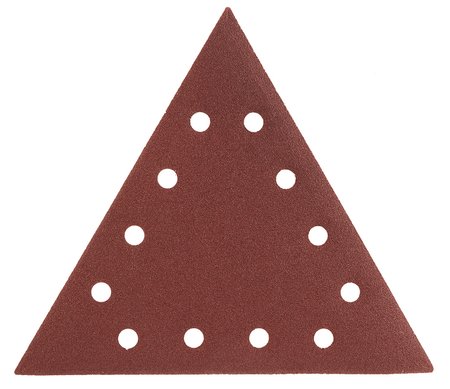 Papier ścierny na rzep K80, trójkątny z 12 otworami, 5szt do szlifierki 59G264
