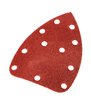 Papier ścierny na rzep delta 140 x 140 x 80 mm, K60, 5 szt., z otworami