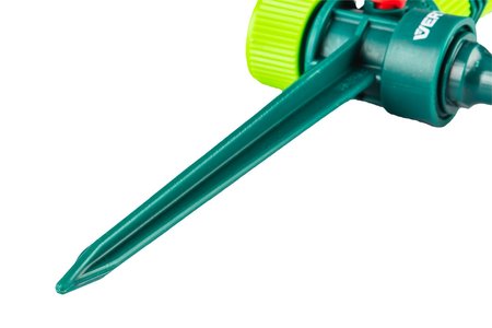 Zraszacz ogrodowy, regulowany zakres kąta podlewania 0° - 360°, powierzchnia podlewania max 78 m2