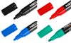 Marker budowlany gruby, 4 kolory, permanentny, wodoodporny, lakierowy, aluminiowy, 4 szt
