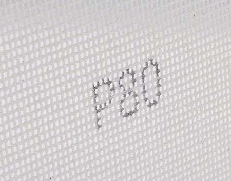 Siatka ścierna biała 115 x 280 mm, P80