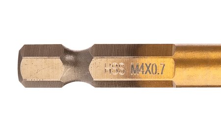 Wiertło gwintujące HSS TiN, M4x0,7 mm, Hex