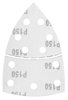 Papiery ścierne na rzep, żelazko 102 x 152 mm, P150, 5 szt., z 11 otworami