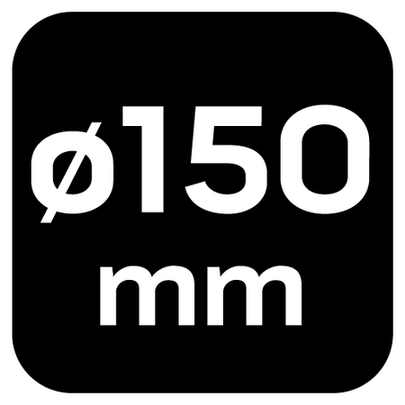 Ściernica do czyszczenia piast, 150 mm, napęd 1/2"