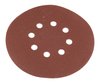 Krążki ścierne na rzep 150 mm, P180, 5 szt., z 8 otworami