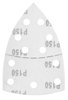 Papiery ścierne na rzep, żelazko 102 x 152 mm, P150, 5 szt., z 11 otworami