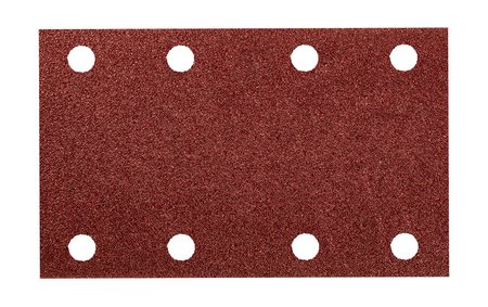 Papier ścierny prostokątny 8 otworów 130 x 80 mm P80 do 04-623, 5 szt.