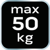 Przyssawka do szyb aluminiowa, pojedyncza, 50 kg