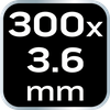 Opaski zaciskowe EXTREME 3.6 × 300 mm, czarne, 20 szt.