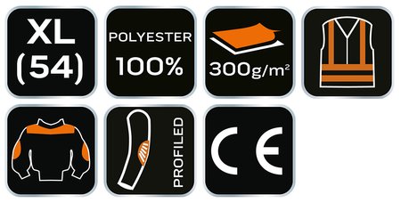 Polar roboczy PREMIUM, wzmocnienia z Cordury, rozmiar XL