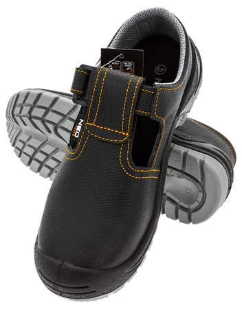 Sandały skórzane S1 FO, stalowy podnosek, rozmiar 47