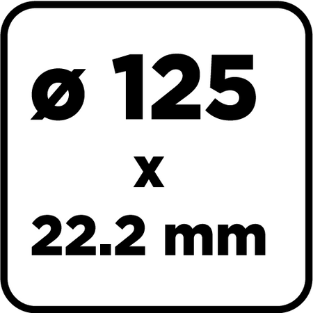 Tarcza diamentowa do cięcia turbo, 125 x 22.22 mm, na sucho i mokro