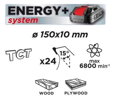 Tarcza do pilarki, widiowa 150 x 10mm, 1.6mm , 24 zęby, Energy+