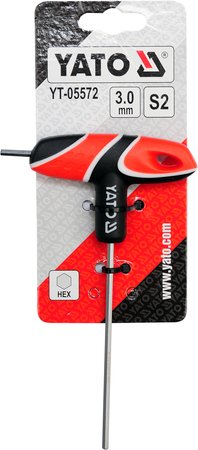 KLUCZ TRZPIENIOWY HEX Z RĘKOJEŚCIĄ 3MM