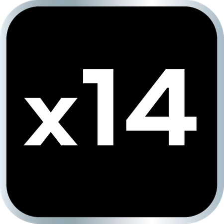 Klucze nasadowe 1/4", zestaw 14 szt.