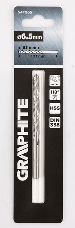 Wiertło do metalu HSS, DIN 338, 6.5 mm