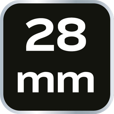 Nasadka sześciokątna długa 1/2", 28 mm