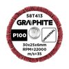 Ściernica listkowa trzpieniowa 30 x 25 x 6 mm, P100