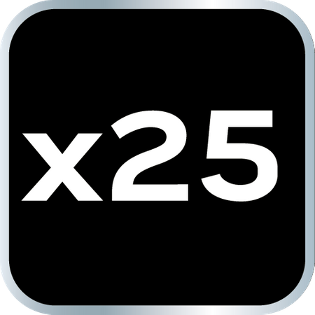 Klucze nasadowe 1/2" , zestaw 25 szt., CrV