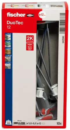Fischer DuoTec 12 kołek uniwersalny 10 szt. 