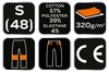 Spodnie dresowe COMFORT, szaro-czarne, rozmiar S