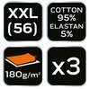 Bokserki basic, 3-pack, rozmiar XXL