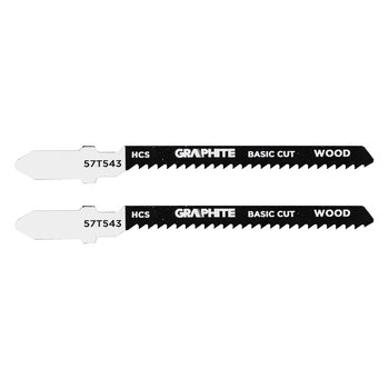 Brzeszczot do wyrzynarki, 12 TPI, HCS, uchwyt typu T, 2 szt., cięcie krzywoliniowe