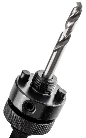 Adapter z wiertłem pilotującym do otwornic bi-metalowych 32-152 mm, Hex