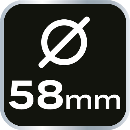 Młotek gumowy 58 mm/450 g, czarno-biała guma