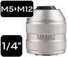 Adapter do gwintowników, 1/4"DR M5-M12