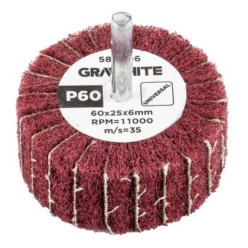 Ściernica listkowa trzpieniowa 60 x 25 x 6 mm, P60