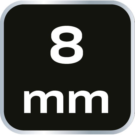 Klucz płasko-oczkowy skręcony 90°, 8 mm