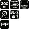 Linka pleciona polipropylenowa fi 8 300m