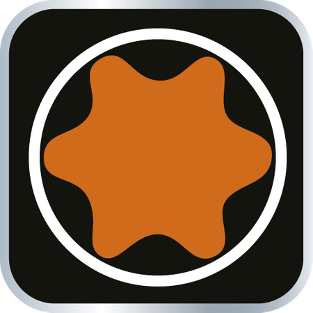 Klucze nasadowe 1/2" Torx, zestaw 9 szt.