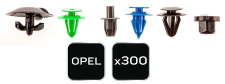 Zestaw spinek samochodowych Opel, 300 sztuk