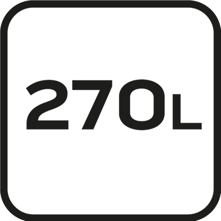 Torba ogrodowa 270 L, 150 g/m2; PP; usztywniona krawędź, 3 uchwyty, 67 x 76 cm